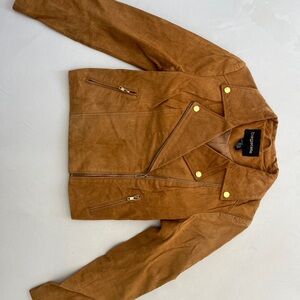 Bagatelle Tan Faux Leather Jacket